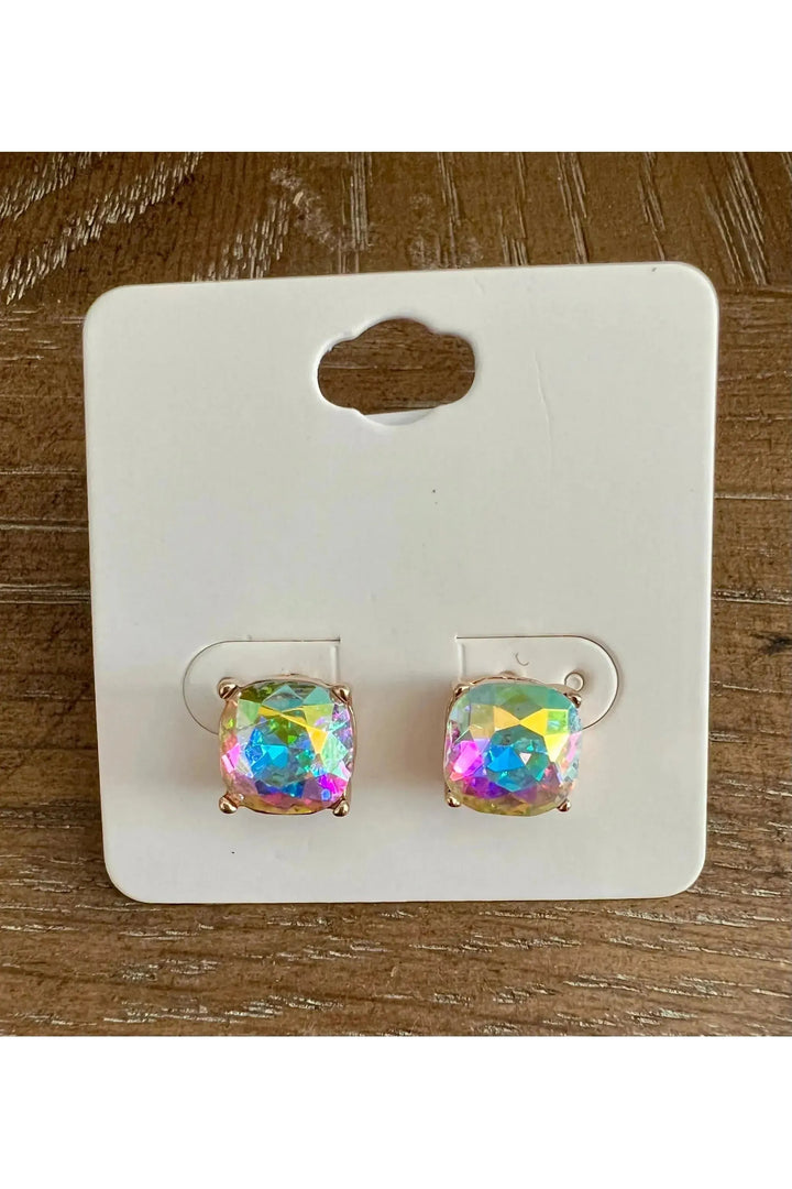 Small Crystal Stud Earrings