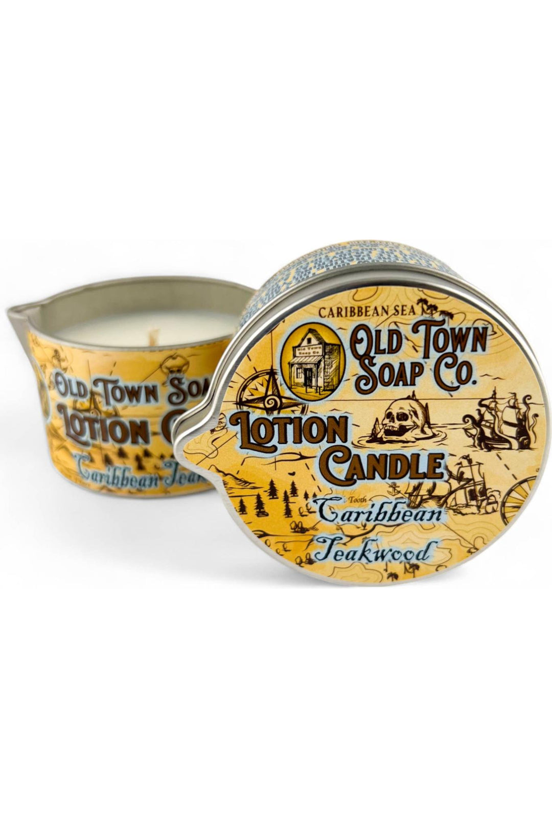 Old Town Soap Co. - Lotion Candles - in our Best Selling Scents -Unique Skincare: Beaches - Vintage Dragonfly Boutique