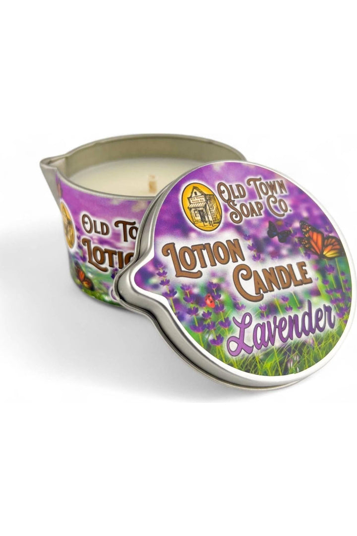 Old Town Soap Co. - Lotion Candles - in our Best Selling Scents -Unique Skincare: Aloha - Vintage Dragonfly Boutique