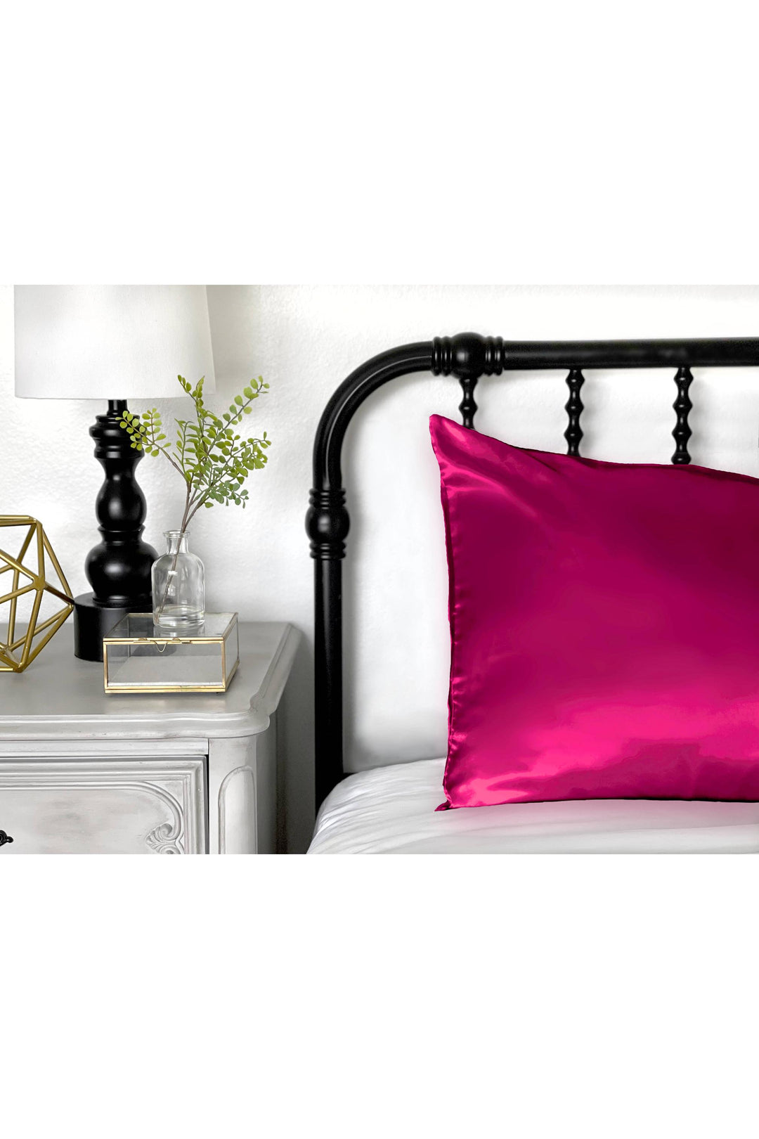 Morning Glamour Single Satin Pillowcase - Multiple Colors