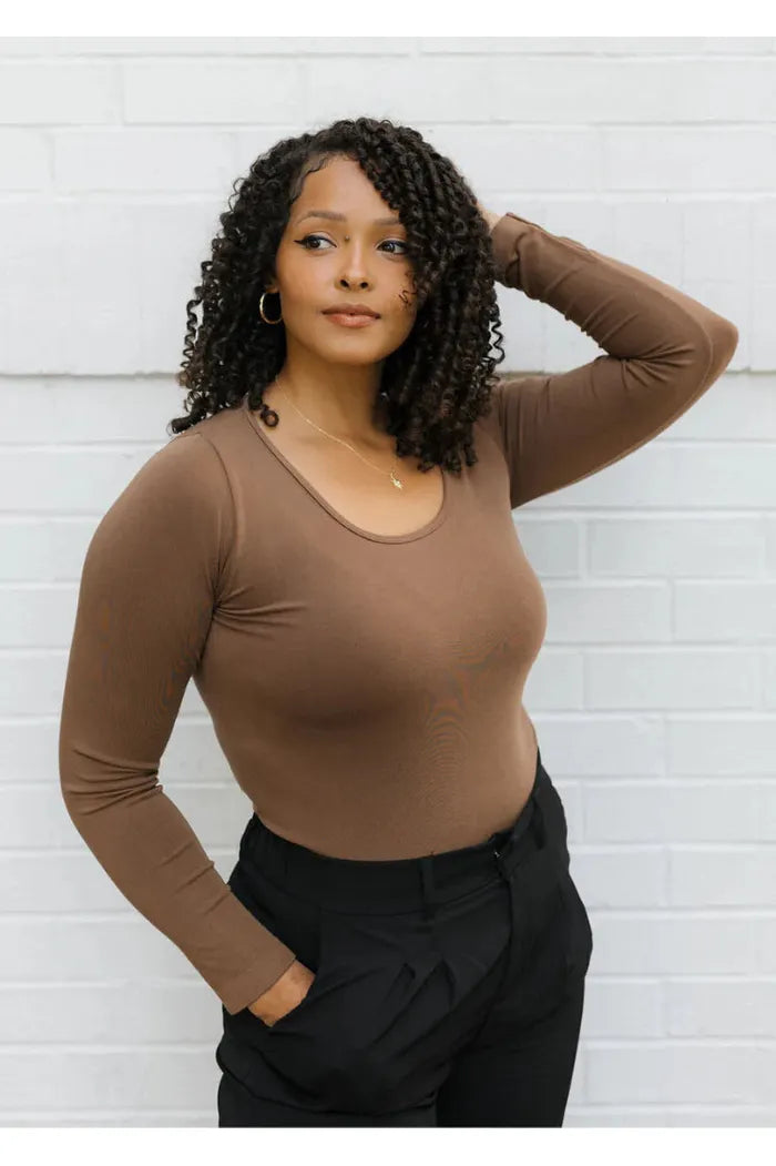 Elietian Reversible Long Sleeve Top - Regular & Curvy