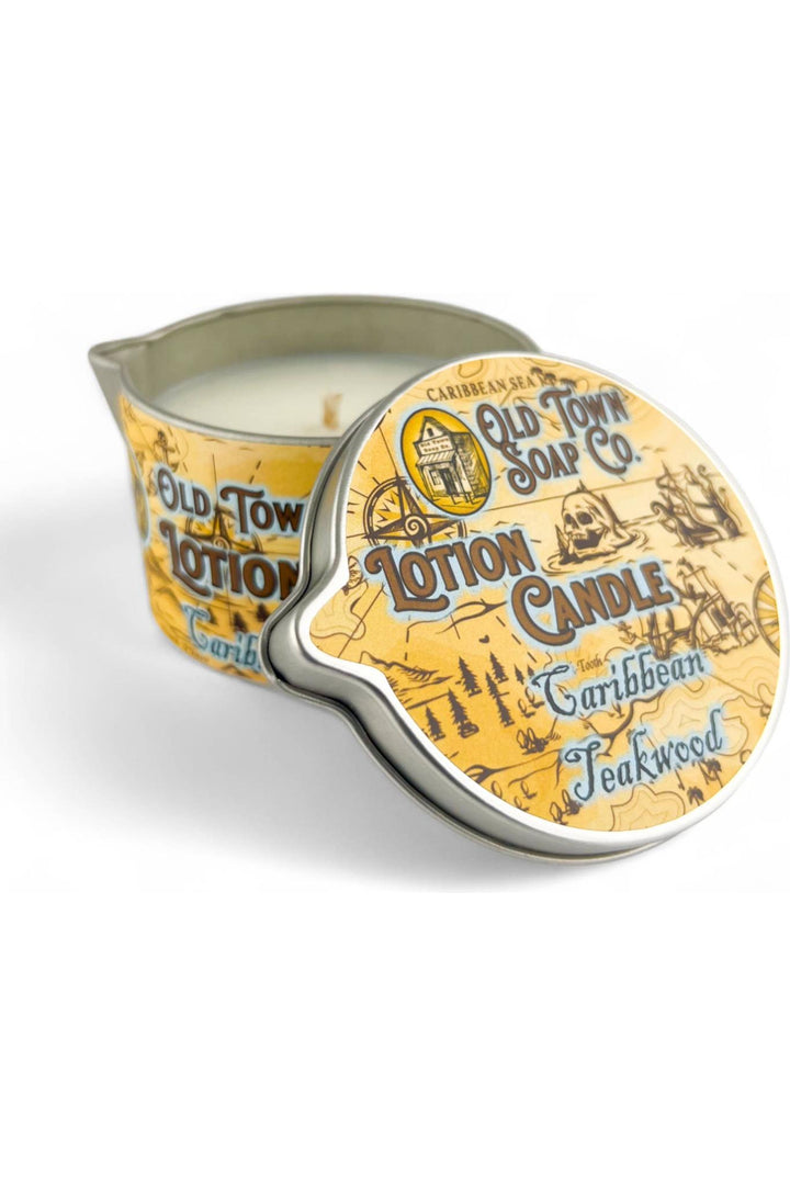 Old Town Soap Co. - Lotion Candles - in our Best Selling Scents -Unique Skincare: Beaches - Vintage Dragonfly Boutique