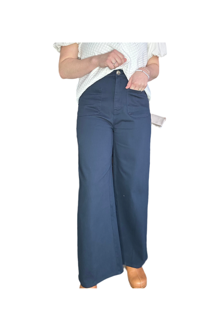 Entro High Waist Wide Leg Pants