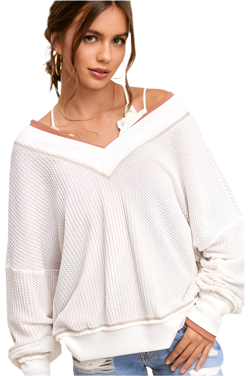 Waffle Everyday Oversized Top