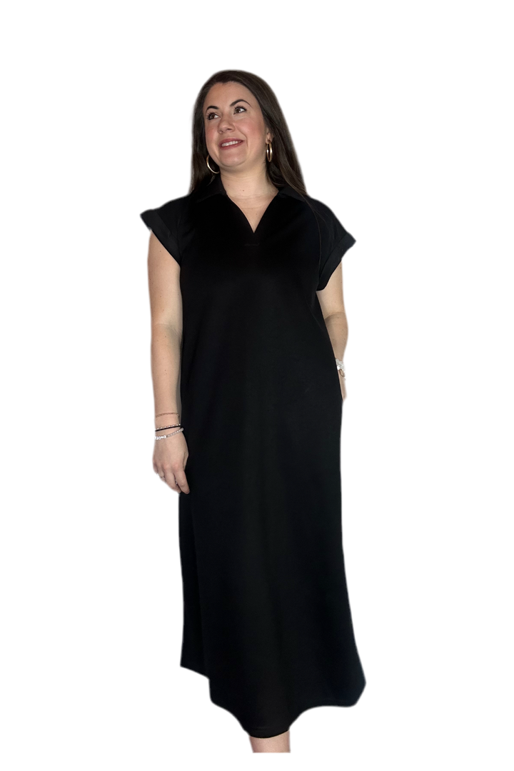 Jodifl Black Midi Dress