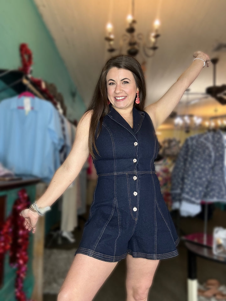 Entro Denim Romper