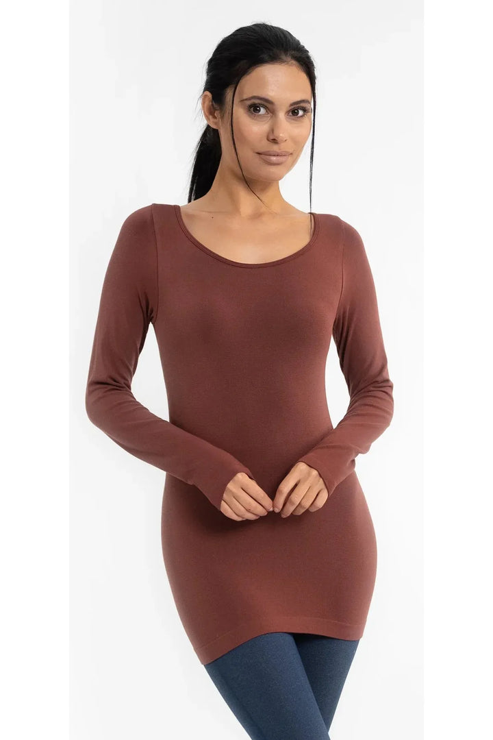 Elietian Reversible Long Sleeve Top - Regular & Curvy