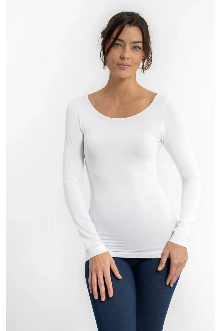 Elietian Reversible Long Sleeve Top - Regular & Curvy