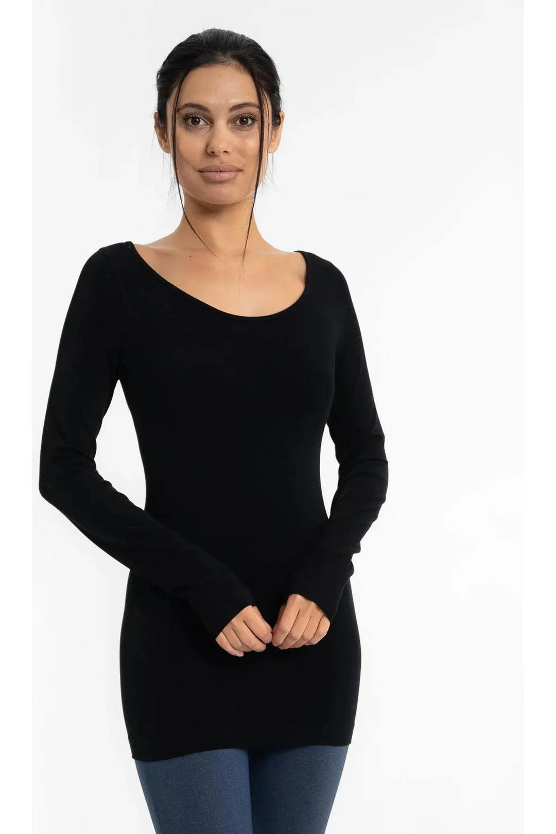 Elietian Reversible Long Sleeve Top - Regular & Curvy