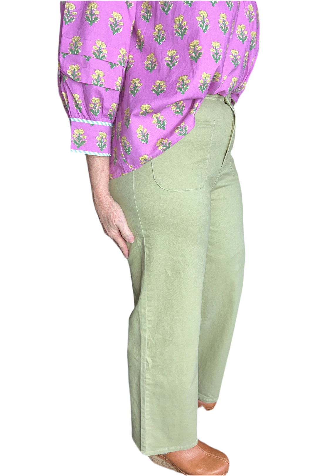 Entro High Waist Wide Leg Pants