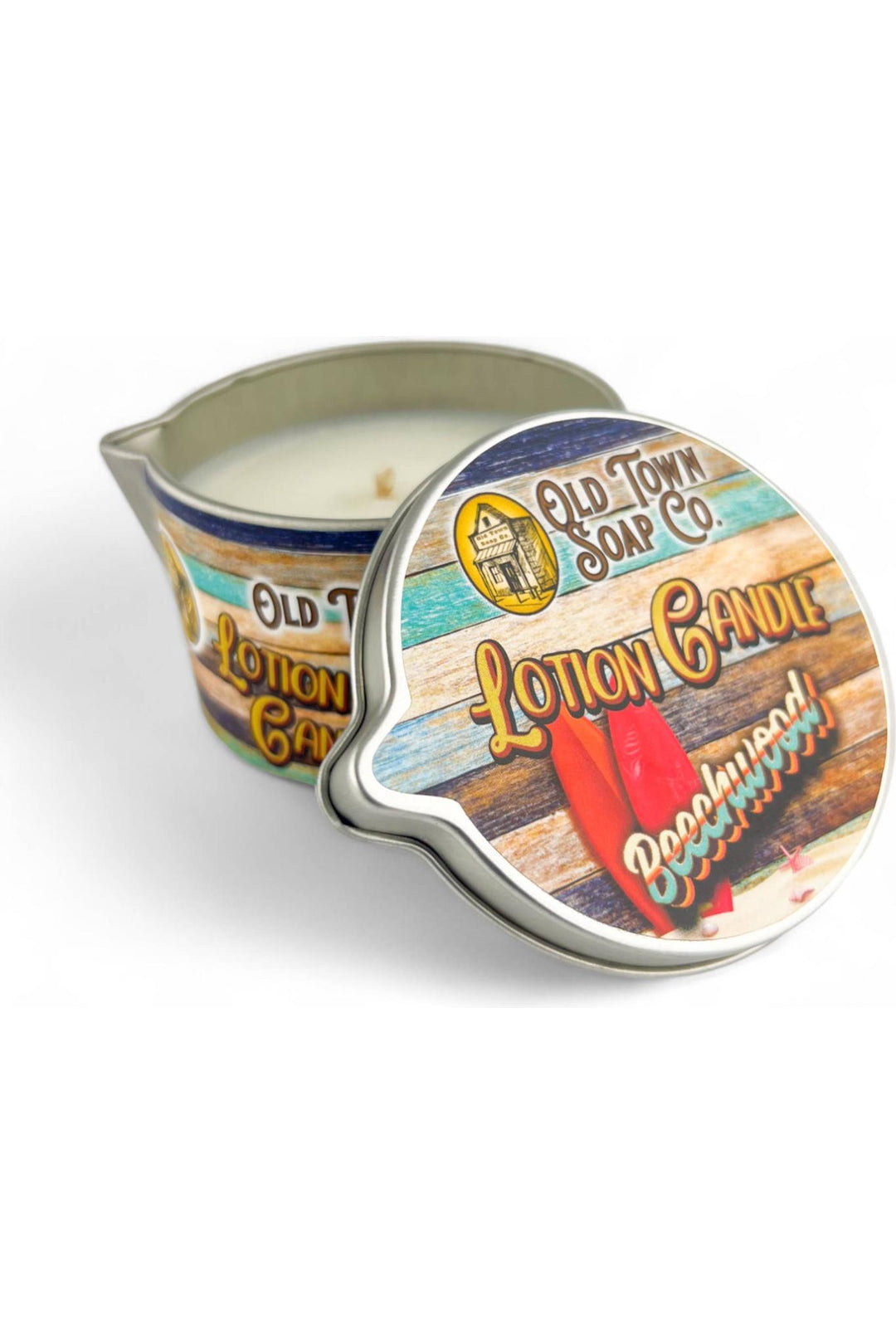 Old Town Soap Co. - Lotion Candles - in our Best Selling Scents -Unique Skincare: Beaches - Vintage Dragonfly Boutique