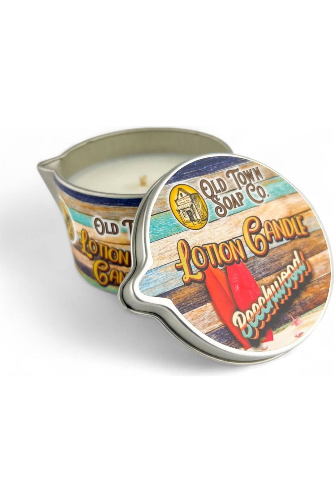 Old Town Soap Co. - Lotion Candles - in our Best Selling Scents -Unique Skincare: Seaside Escape - Vintage Dragonfly Boutique