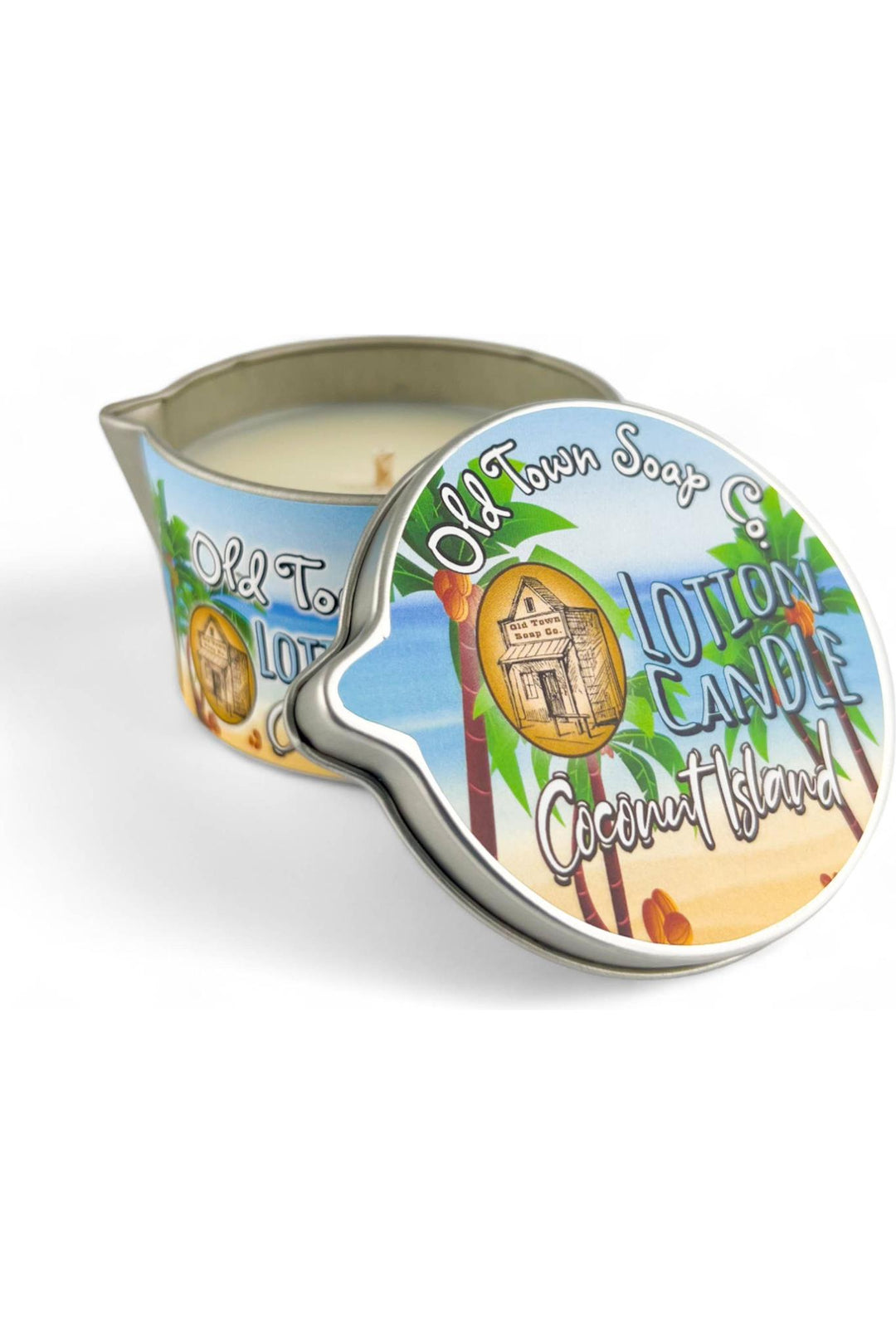 Old Town Soap Co. - Lotion Candles - in our Best Selling Scents -Unique Skincare: Beaches - Vintage Dragonfly Boutique