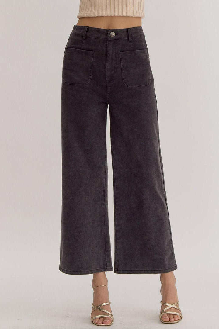 Entro High Waist Wide Leg Pants