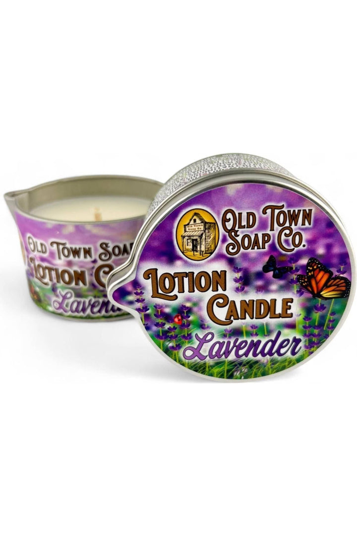 Old Town Soap Co. - Lotion Candles - in our Best Selling Scents -Unique Skincare: Seaside Escape - Vintage Dragonfly Boutique