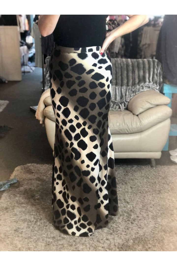 Spotted Aline Maxi Skirt - Vintage Dragonfly Boutique